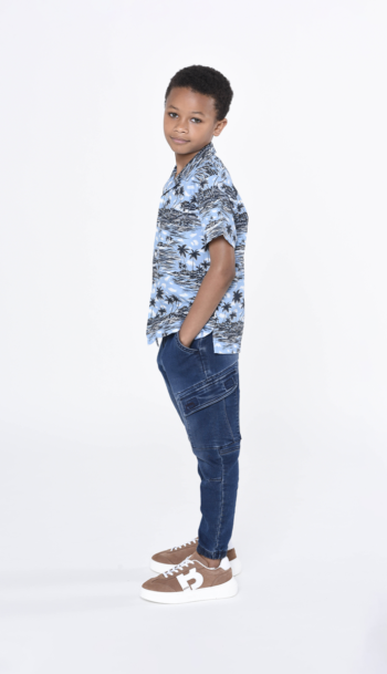 Blue Pattern Shirt