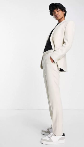 Light Beige Men Suit